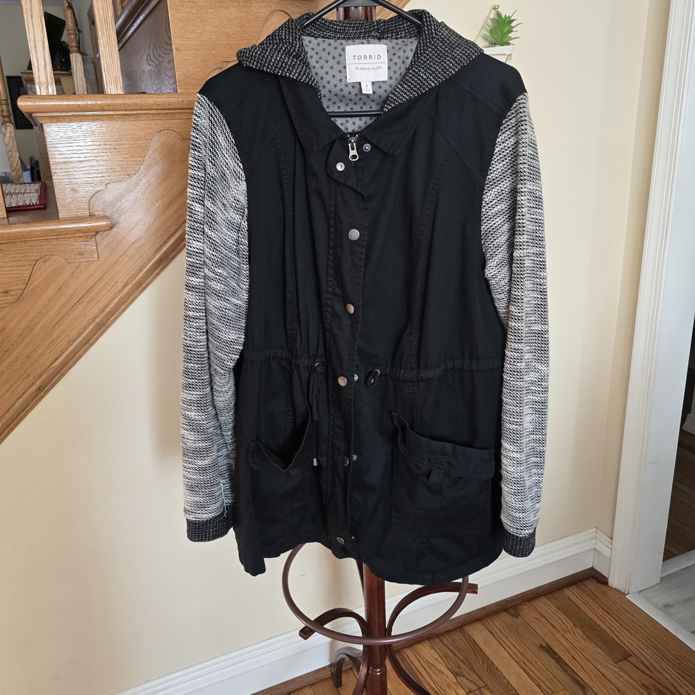 Torrid Black and Gray Women's Jacket